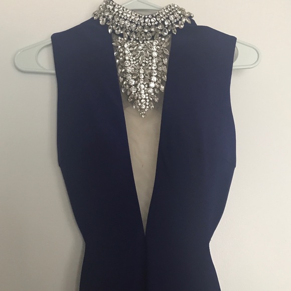 jovani open back dress